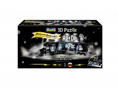Revell - Advendikalender 3D Puzzle AC/DC Truck, 01046 1