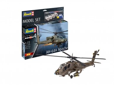 Revell - AH-64A Apache dovanų komplektas, 1/72, 63824