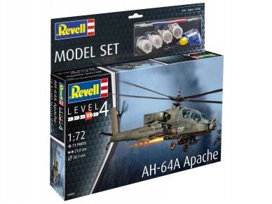Revell - AH-64A Apache dovanų komplektas, 1/72, 63824 1