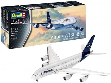 Revell - Airbus A380-800 Lufthansa New Livery, 1/144, 03872