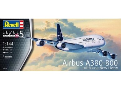 Revell - Airbus A380-800 Lufthansa New Livery, 1/144, 03872 1