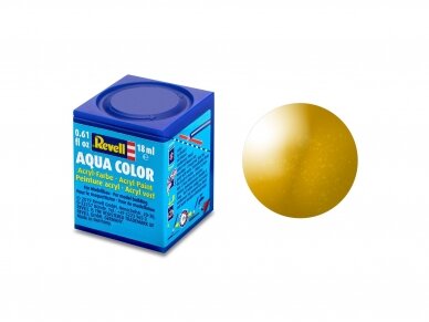 Revell - Aqua Color, Brass, Metallic, 18ml, 92