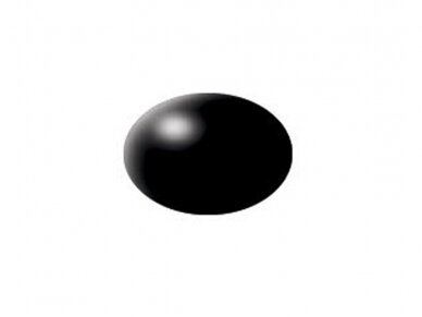 Revell - Aqua Color, Black, Silk, RAL 9005, 18ml, 302 1