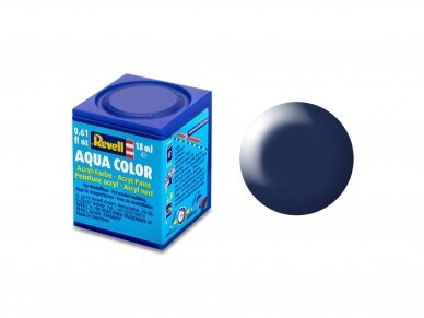 Revell - Aqua Color, Dark Blue, Silk, 18ml, 350