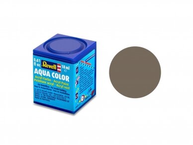 Revell - Aqua Color, Earth Brown, Mat, 18ml, 87 Revell - Aqua Color, Earth Brown, Mat, 18ml, 87
