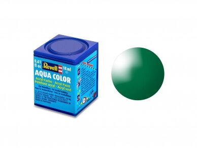 Revell - Aqua Color, Emerald Green, Gloss, 18ml, 61 Revell - Aqua Color, Emerald Green, Gloss, 18ml, 61