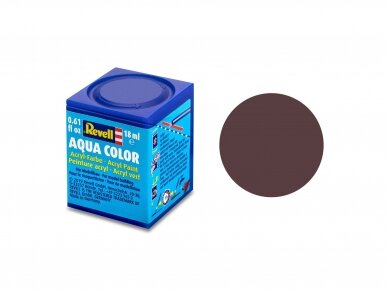 Revell - Aqua Color, Leather Brown, Matt, RAL 8027, 18ml, 84 Revell - Aqua Color, Leather Brown, Matt, RAL 8027, 18ml, 84