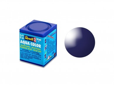 Revell - Aqua Color, Night Blue, Gloss, RAL 5022, 18ml, 54 Revell - Aqua Color, Night Blue, Gloss, RAL 5022, 18ml, 54