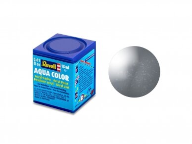 Revell - Aqua Color, Steel, Metallic, 18ml, 91 Revell - Aqua Color, Steel, Metallic, 18ml, 91