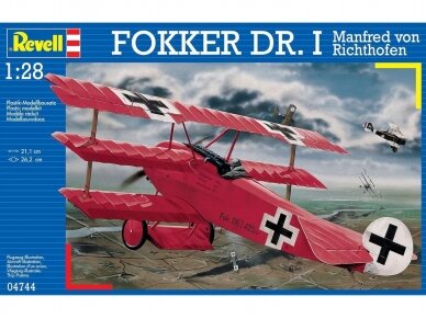 Revell - Fokker Dr.1 "Manfred von Richthofen", 1/28, 04744 1 Revell - Fokker Dr.1 "Manfred von Richthofen", 1/28, 04744 1