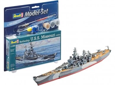 Revell - Battleship U.S.S. Missouri (WWII) Model Set, 1/1200, 65128