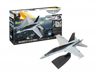 Revell - Maverick's F/A-18 Hornet ‘Top Gun: Maverick’ (easy-click) dovanų komplektas, 1/72, 64965 1