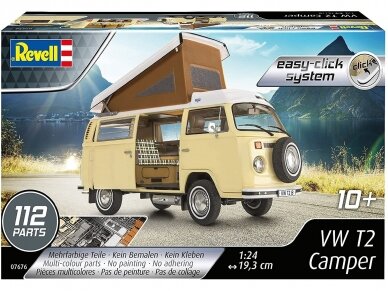 Revell - VW T2 Camper (easy-click), 1/24, 07676 1