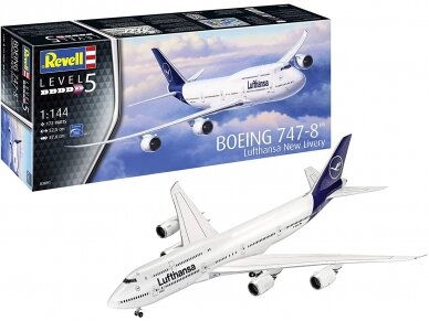 Revell - Boeing 747-8 Lufthansa "New Livery", 1/144, 03891