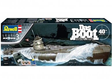 Revell - Das Boot U-Boot Typ VII C Collector's Edition - 40th Anniversary dovanų komplektas, 1/144, 05675 1