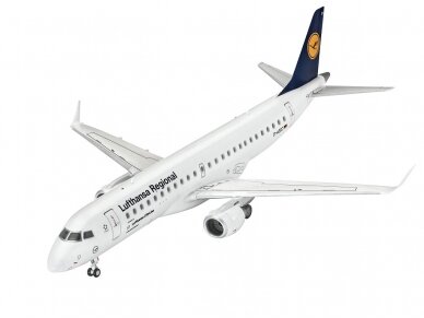 Revell - Embraer 190 "Lufthansa" dovanų komplektas, 1/144, 63937 1