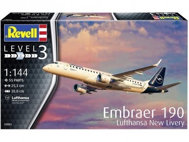 Revell - Embraer 190 Lufthansa New Livery, 1/144, 03883 1