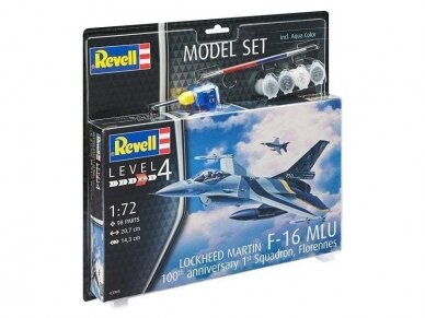 Revell - F-16 Mlu"100th Anniversary" dovanų komplektas, 1/72, 63905 1