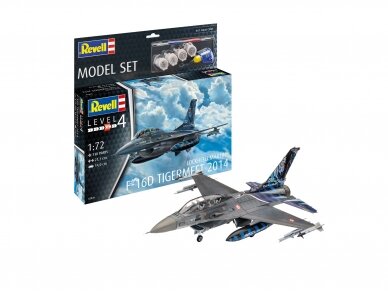 Revell - F-16D Tigermeet 2014 dovanų komplektas, 1/72, 63844