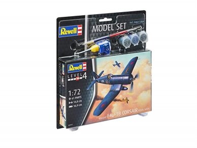 Revell - F4U-1B Corsair Royal Navy dovanų komplektas, 1/72, 63917