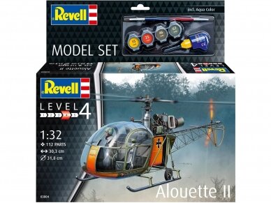Revell -  Aerospatiale Alouette II подарочный набор, 1/32, 63804 1