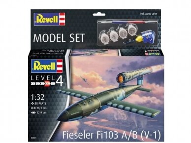 Revell - Fieseler Fi103 V-1 dovanų komplektas, 1/32, 63861 1
