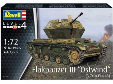 Revell - Flakpanzer III"Ostwind" (3,7 cm Flak 43), 1/72, 03286 1