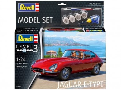 Revell - Jaguar E-Type Coupé dovanų komplektas, 1/24, 67668