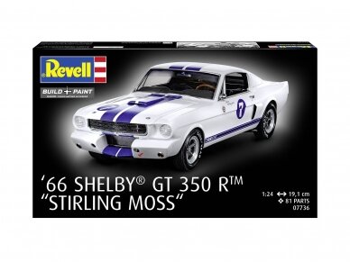 Revell - Ford Mustang 1966 Shelby GT 350 R "Stirling Moss", 1/24, 07736 2 Revell - Ford Mustang 1966 Shelby GT 350 R "Stirling Moss", 1/24, 07736 2