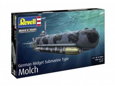 Revell - German Midget Submarine Type Molch, 1/72, 05187 1 Revell - German Midget Submarine Type Molch, 1/72, 05187 1