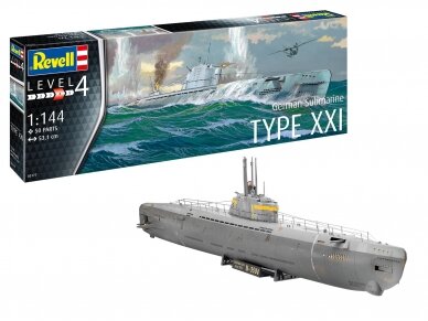 Revell - German Submarine Typ XXI, 1/144, 05177