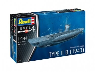 Revell - German Submarine Type IIB (1943), 1/144, 05155