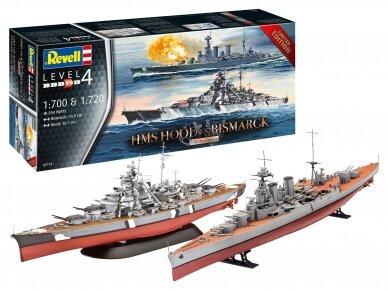 Revell - HMS Hood vs. Bismarck Limited Edition, 1/700&1/720, 05174