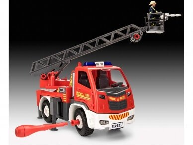 Revell - JUNIOR KIT Fire brigade ladder wagon with figure, 1/20, 00823 2