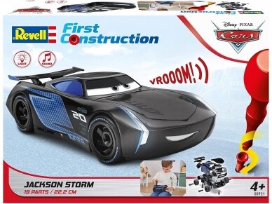Revell - First Construction Jackson Storm Disney Cars Auto mit Licht & Sound, 1/20, 00921 1
