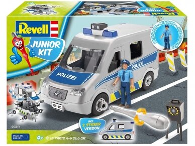 Revell - JUNIOR KIT police Car, 1/20, 00811