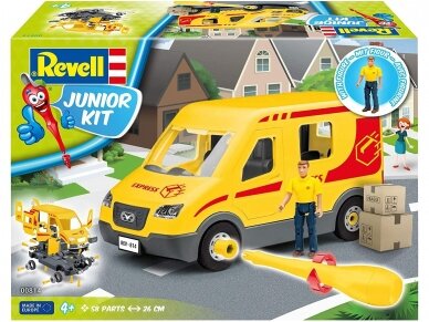 Revell - JUNIOR KIT Parcel service car, 1/20, 00814