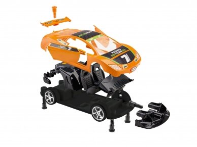 Revell - JUNIOR KIT Pull Back Racing Car, orange, 1/20, 00832 1