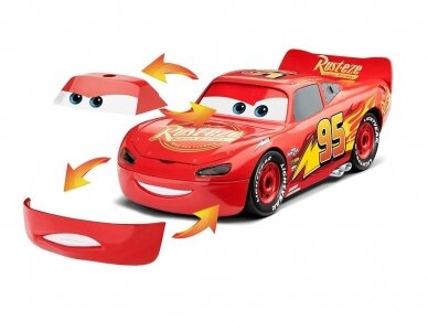 Revell - First Construction Lightning McQueen Disney Cars Auto with Light&Sound, 1/20, 00920 2