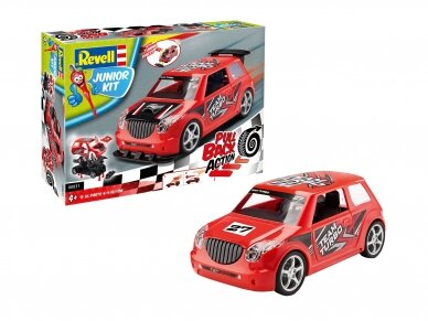 Revell - JUNIOR KIT Pull Back Rallye Car, red, 1/20, 00831