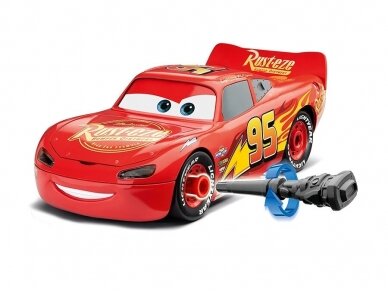 Revell - First Construction Lightning McQueen Disney Cars Auto with Light&Sound, 1/20, 00920 3