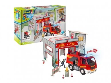 Revell - JUNIOR KIT Play Set Fire Station, 1/20, 00852