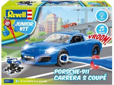 Revell - JUNIOR KIT Porsche Carrera car, 1/20, 00821