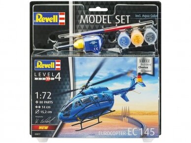 Revell - Eurocopter EC 145 „Builder’s Choice“ Model Set, 1/72, 63877