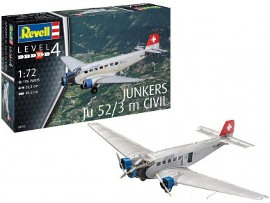 Revell - Junkers Ju52/3m Civil, 1/72, 04975