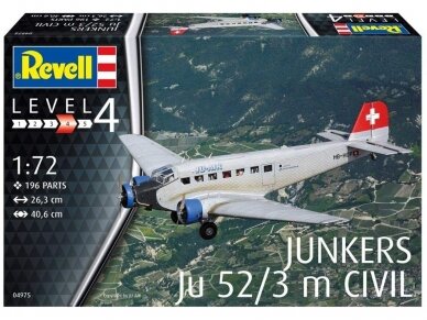 Revell - Junkers Ju52/3m Civil, 1/72, 04975 1