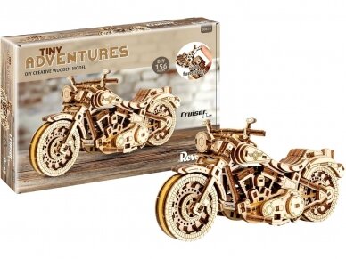 Revell - Puidust konstruktor Tiny Adventures - Cruiser V-Twin, 1/13, 00614 Revell - Puidust konstruktor Tiny Adventures - Cruiser V-Twin, 1/13, 00614
