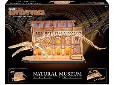 Revell - Puidust konstruktor Tiny Adventures - Natural Museum Blue Whale, 00620 1