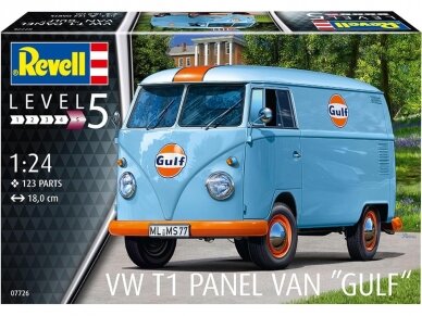 Revell - Volkswagen T1 panel van (Gulf Decoration), 1/24, 07726 1 Revell - Volkswagen T1 panel van (Gulf Decoration), 1/24, 07726 1