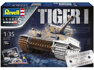 Revell - Tiger I Tiger Ausf.E 75th Anniversary dāvanu komplekts, 1/35, 05790 1